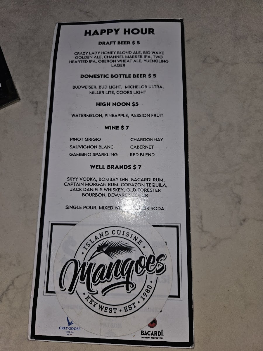 Mangoes Restaurant Menu - Image 2